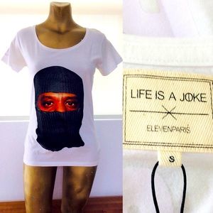 Rare NWT Eleven PARIS Mask JAY-Z Tee Shirt Top  Small